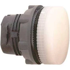 Schneider-Electric ZB5 frontelement plastic, signaallamp voor LED, vlakke lens, kleur Wit, front rond, IP66, IP69K, 22,5mm