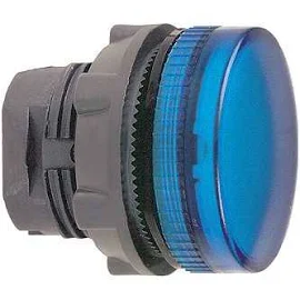 Schneider-Electric ZB5 frontelement plastic, signaallamp voor LED, vlakke lens, kleur Blauw, front rond, IP66, IP69K, 22,5mm