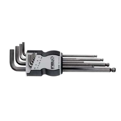 Amwittools inbuskogelkop set 9delig van 1,5 tot 10mm