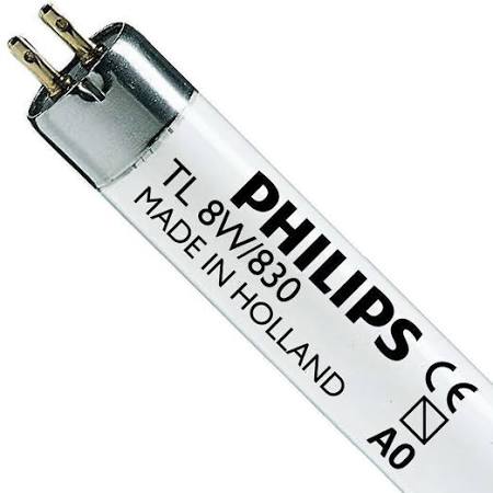 Philips Master TL Mini Super 80, fluor buis 8W 3000K, 80-89 (klasse 1B) G5, 10000uur, buis: 16x302.5mm