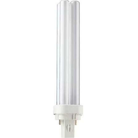 Philips compactlamp, 26W 3000K, 80-89 (klasse 1B), G24d-3 (2-pins), 1800lm, levensduur: 10000u, (DxL) 27.1x171.4mm, klasse B