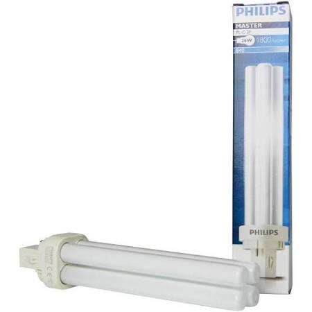 Philips compactlamp, 26W 4000K, 80-89 (klasse 1B), G24d-3 (2-pins), 1800lm, levensduur: 10000u, (DxL) 27.1x171.4mm, klasse B