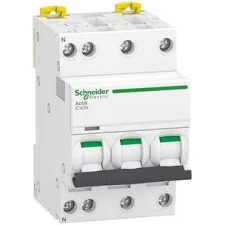 Schneider Electric Acti 9 IC40N - Installatieautomaat - 3Polig + N - 6KA/10KA - C Karakteristiek - 40A