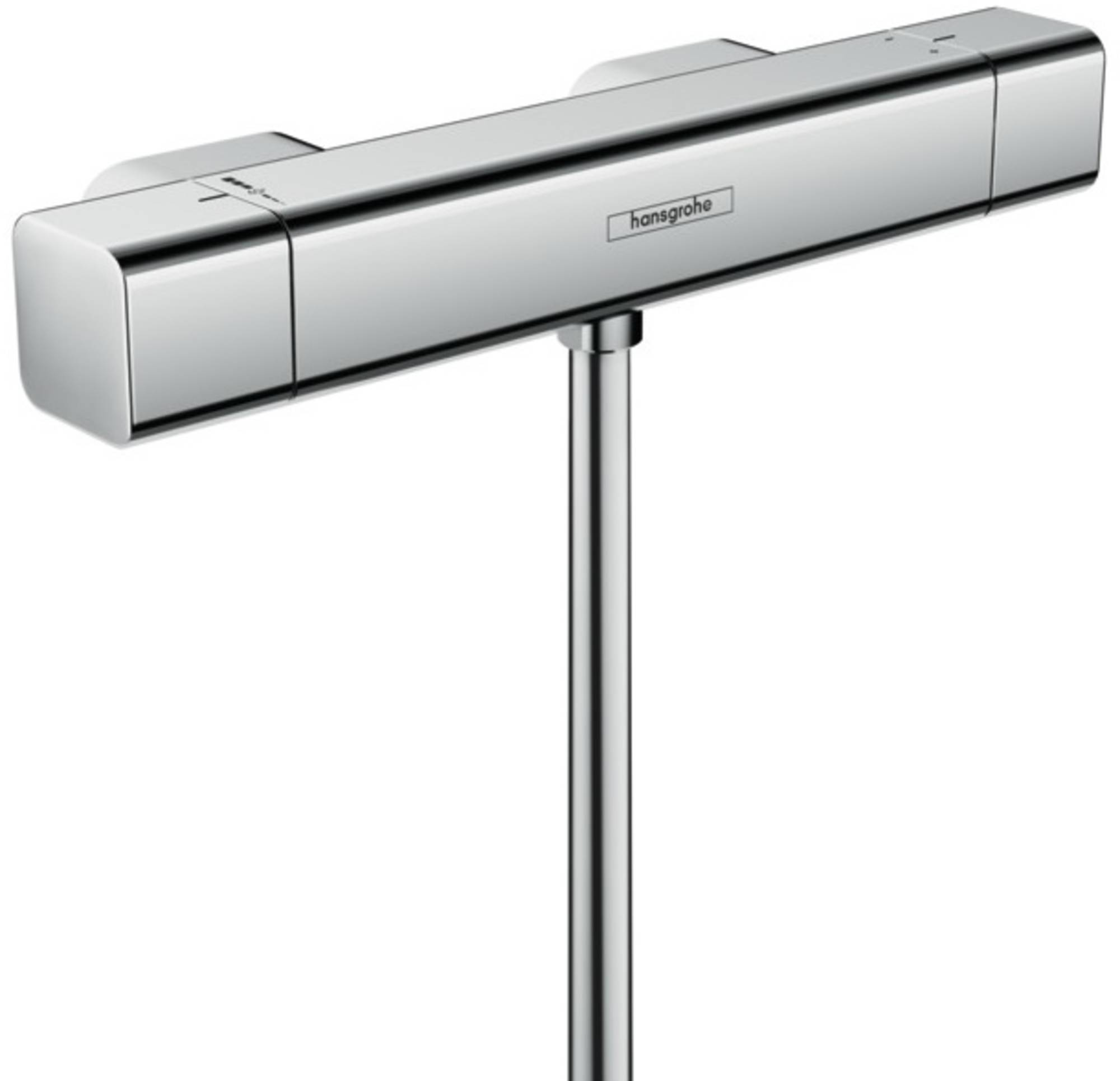 Hansgrohe Ecostat E, Douchethermostaatkraan, opbouw, tweegreeps, 150mm, met S-koppelingen, chroom