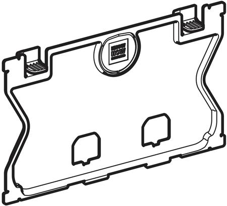 Geberit, toebehoren/onderdelen voor spoelreservoir, Sigma beschermplaat (UP320)