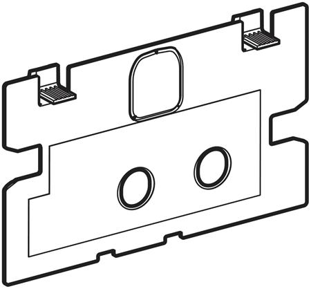 Geberit, toebehoren/onderdelen voor spoelreservoir, Delta beschermplaat (UP100)