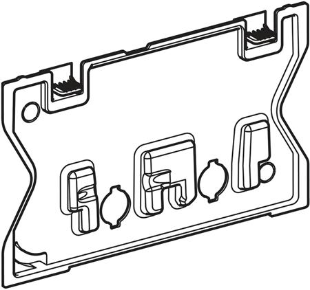 Geberit, toebehoren/onderdelen voor spoelreservoir, beschermingsplaat UP720