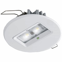 Van Lien decentraal inbouw LED-armatuur EVA-R-DWI 1xLED 2W/5600K, 245lm, CRI70, 100.000uur, IP42, wit