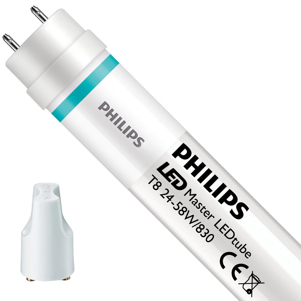 Philips Master Value LEDtube T8 G13, 24W, 3000K, 3400lm, CRI83, bundelbreedte 240graden, 50,000uur, 200.000 schakelcycli, lengte 1500mm