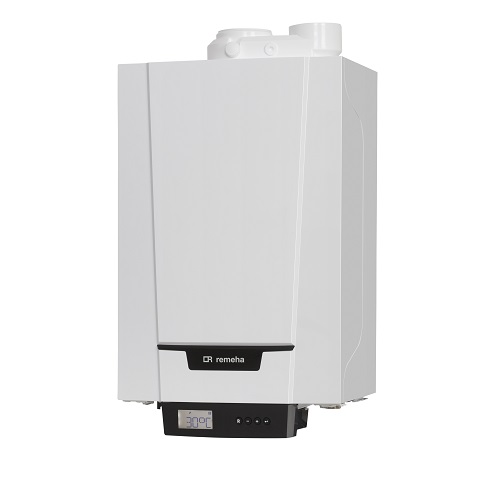 Remeha Tzerra Ace 24C combiketel, CW3, max. aanvoer 90oC, vermogen 80-60oC/19.8kW, 80/80, hxbxd 550x370x270mm