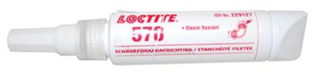 Loctite 570, 50ml schroefdraadafdichting, lage sterkte, zeer langzame uitharding, thermisch isolerend. Homologation gaz.